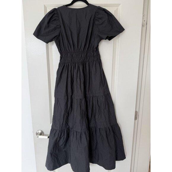 Anthropologie The Somerset Maxi Dress in Black Size XS Petite - Picture 4 of 7
